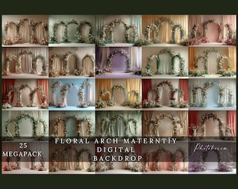 Triple Arches Set Digital Backdrops, Maternity Backdrop Overlays, Studio Backdrop Overlays, Fine Art Textures, Photoshop Overlays