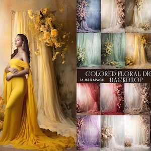 Floral Texture Backdrop Overlays Digital Floral Overlays Maternity Backdrop Overlays Flower Background Photoshop Textures Overlays
