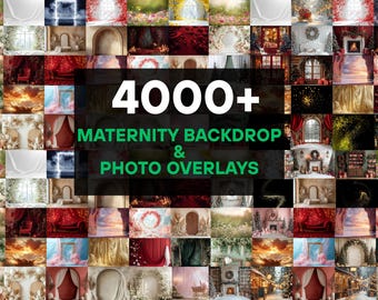4000+ Photography Backdrops & Overlays: Maternity, Newborn, Portrait (Digital Download)