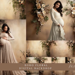 Floral Backgrounds Digital Backdrop Overlay Digital Floral Overlays Maternity Backdrop Overlays Newborn Studio Backdrop for Photoshop