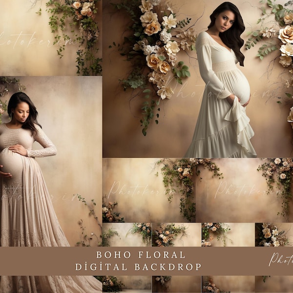 Floral Backgrounds Digital Backdrop Overlay Digital Floral Overlays Maternity Backdrop Overlays Newborn Studio Backdrop for Photoshop