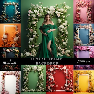 12X Frame Neutrals Set Digital Backdrops, Maternity Backdrop Overlays, Studio Backdrop Overlays, Fine Art Textures, Photoshop Overlays