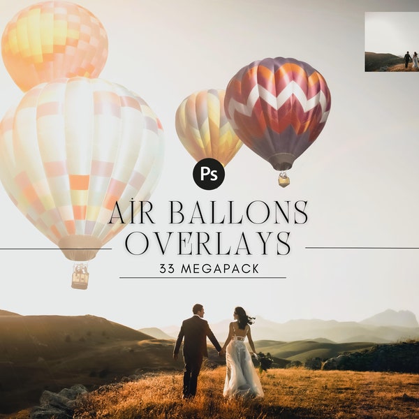 33  hot air balloon ballon Photo Overlays, aerostat, Photography Overlays, Photoshop Mix overlay, clip art, clipart, Digital backdrop, png