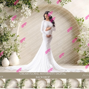 Modern Floral Arches Set Digital Backdrops, Maternity Backdrop Overlays, Studio Backdrop Overlays, Fine Art Textures, Photoshop Overlays