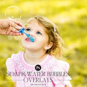 188 Realistic soap bubble overlays, bubble overlays, floating bubbles, soap bubbles, photoshop overlays, blowing bubbles, overlay, DOWNLOAD