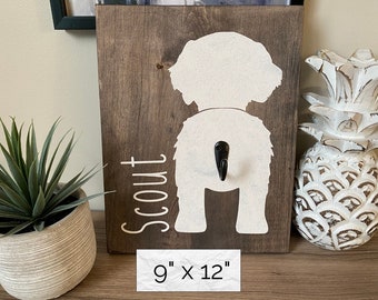 Dog Leash Holder, 80 Breeds Leash Holder, Dog Butt, Wooden Leash Holder, Leash Hook, Dog Leash Hook, Personalized Dog Leash Holder