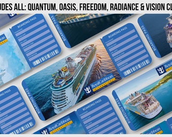 Editable Cruise Ticket Template, Surprise Vacation Gift (digital