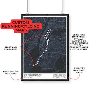 Mapa de corrida l Mapa de maratona l Strava Run l Presente para corredores l Presente para ciclistas l Presente para atletas | Cartaz de mapa de rota