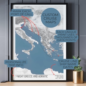 Die Cruise Map l Reisekarte l Die Cruise Map l Cruise Memories l Family Cruise Map