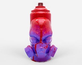 Alien Custom Spray Can, Character Collectible, Graffiti Street Art, Spray Can Sculpture, Unique Piece