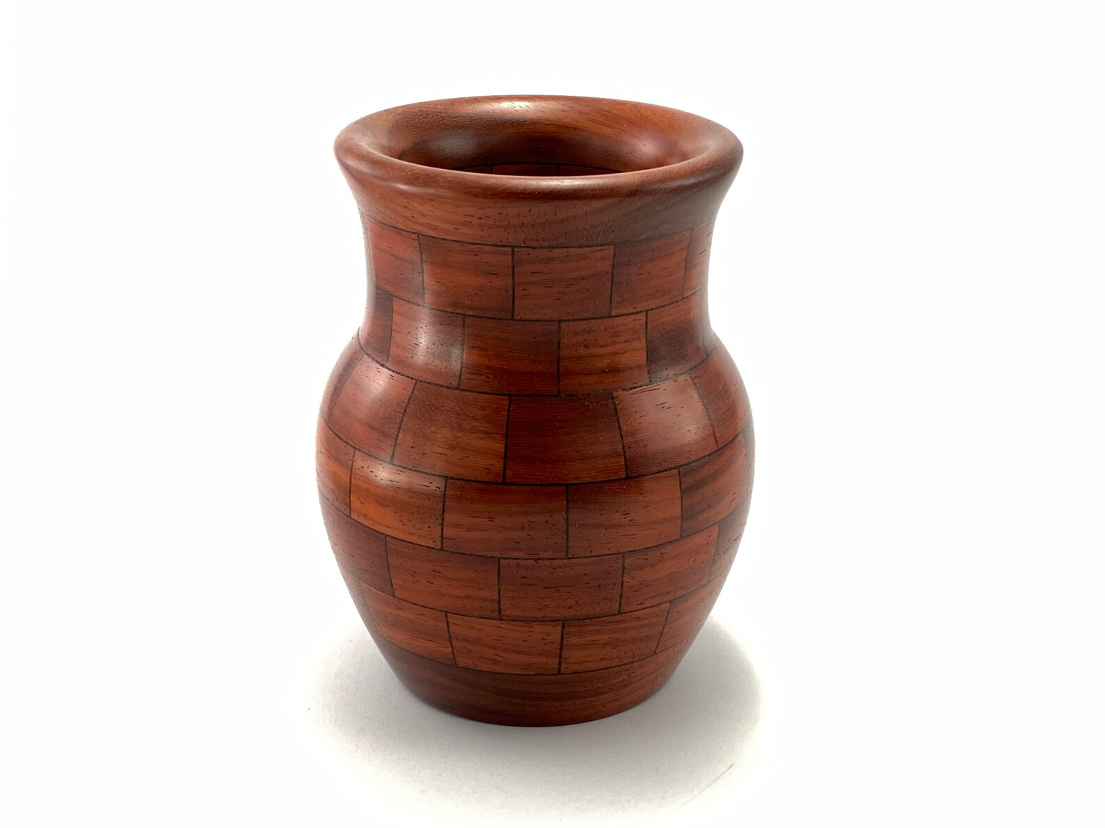 Turned Wood Vase Segmented Vase African Padauk Wenge Etsy