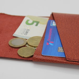 Porte-Feuille Multifonction en Cuir Véritable – Porte-Monnaie & Porte-Carte Minimaliste Fait Main
