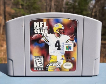 NFL QUARTERBACK CLUB 99 - Vintage 1998 Nintendo 64 Authentic Game Cartridge Classic Football Acclaim Sports l#Nus-006(Usa) Nus-Nq9e-Usa N64