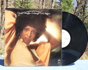 CAROL DOUGLAS Midnight Love Affair - Vintage 1976 Vinyl Record LP Album Midland International Records Bkl1-1798 Canada Vg/Vg