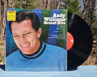 ANDY WILLIAMS Newest Hits - Vintage 1966 Vinyl Record LP Album Traditional Pop/Soft Rock Music Columbia Records L2383 Us 1st P Mono Vg+/Vg+