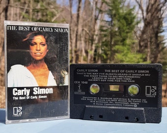 CARLY SIMON The Best Of Album - Vintage 1980s Cassette Tape Album Release Pop Rock Soul Music Elektra Records Cek-1048