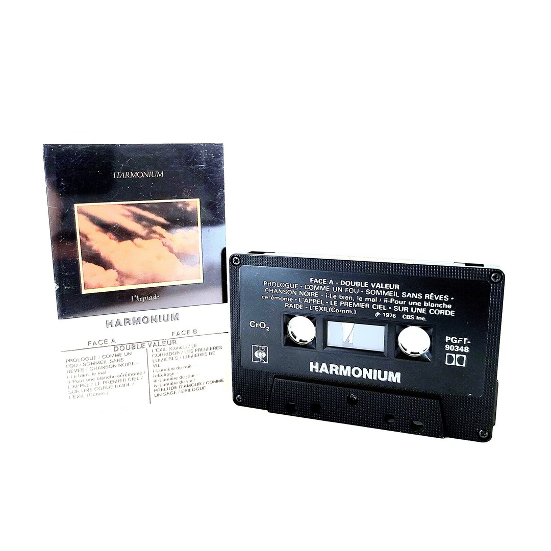 HARMONIUM L'heptade Vintage Cassette Tape Album Franco Folk/prog Rock