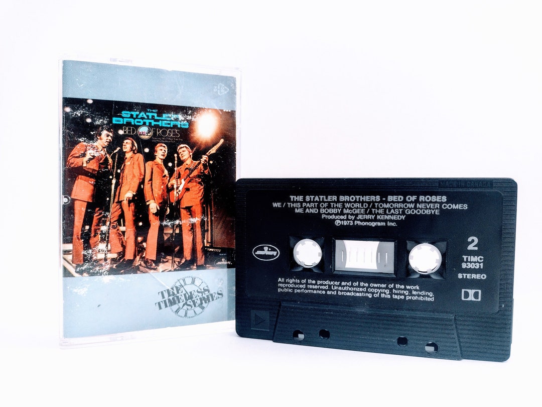 Rare THE STATLER BROTHERS Bed of Roses Vintage Cassette Tape Album American  Pop Folk Music Mercury Records Timc 93031 Canada - Etsy