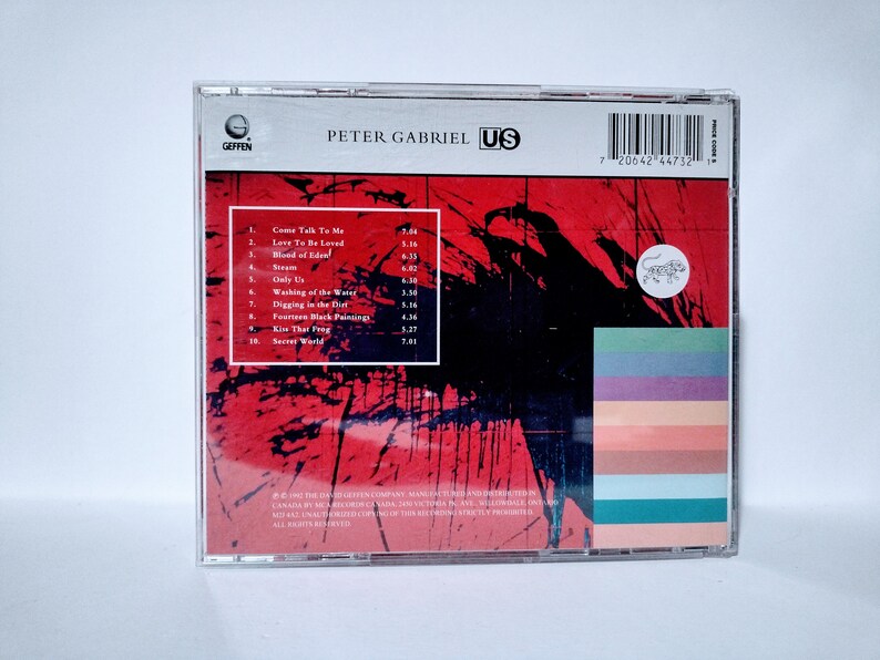 PETER GABRIEL Us Vintage 1992 CD Album Pop Rock Music Geffen Records Gefsd-24473 Canada image 3