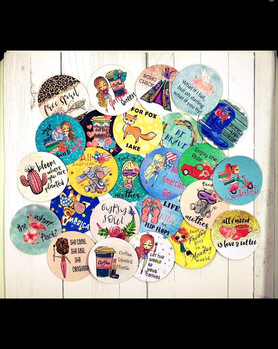 Cardstock for Freshies Just for Fun Round Card Stock Set of Etsy UK