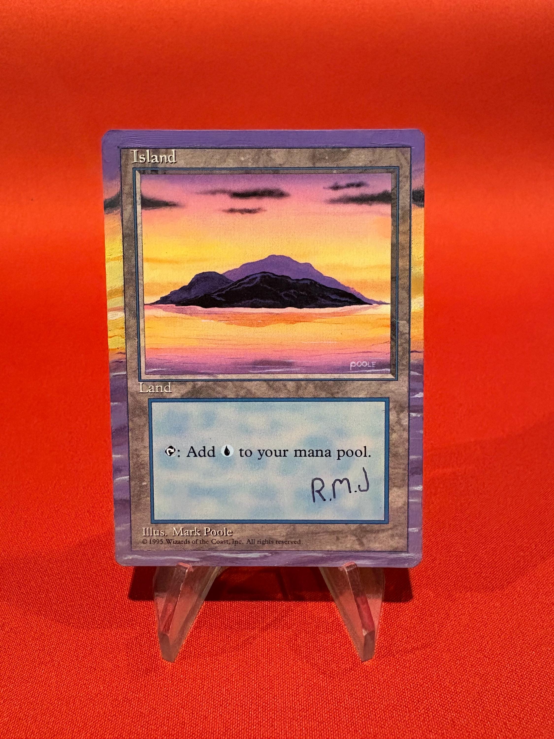 Island by Mark Poole Hand Painted Extended Altered Full Art Basic