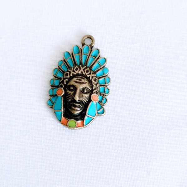 Pendentif indien couleur bronze