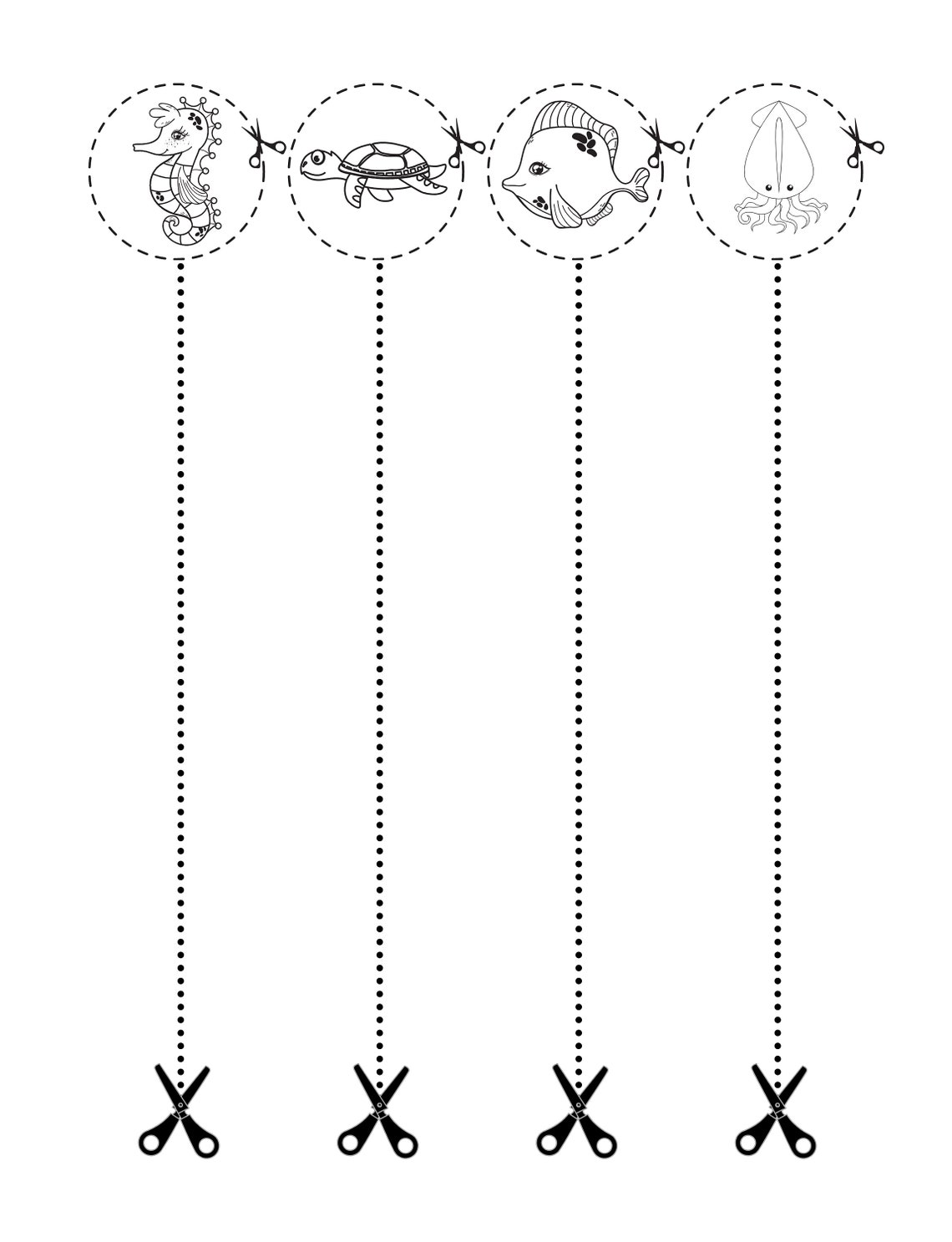 Scissor Skills Worksheets