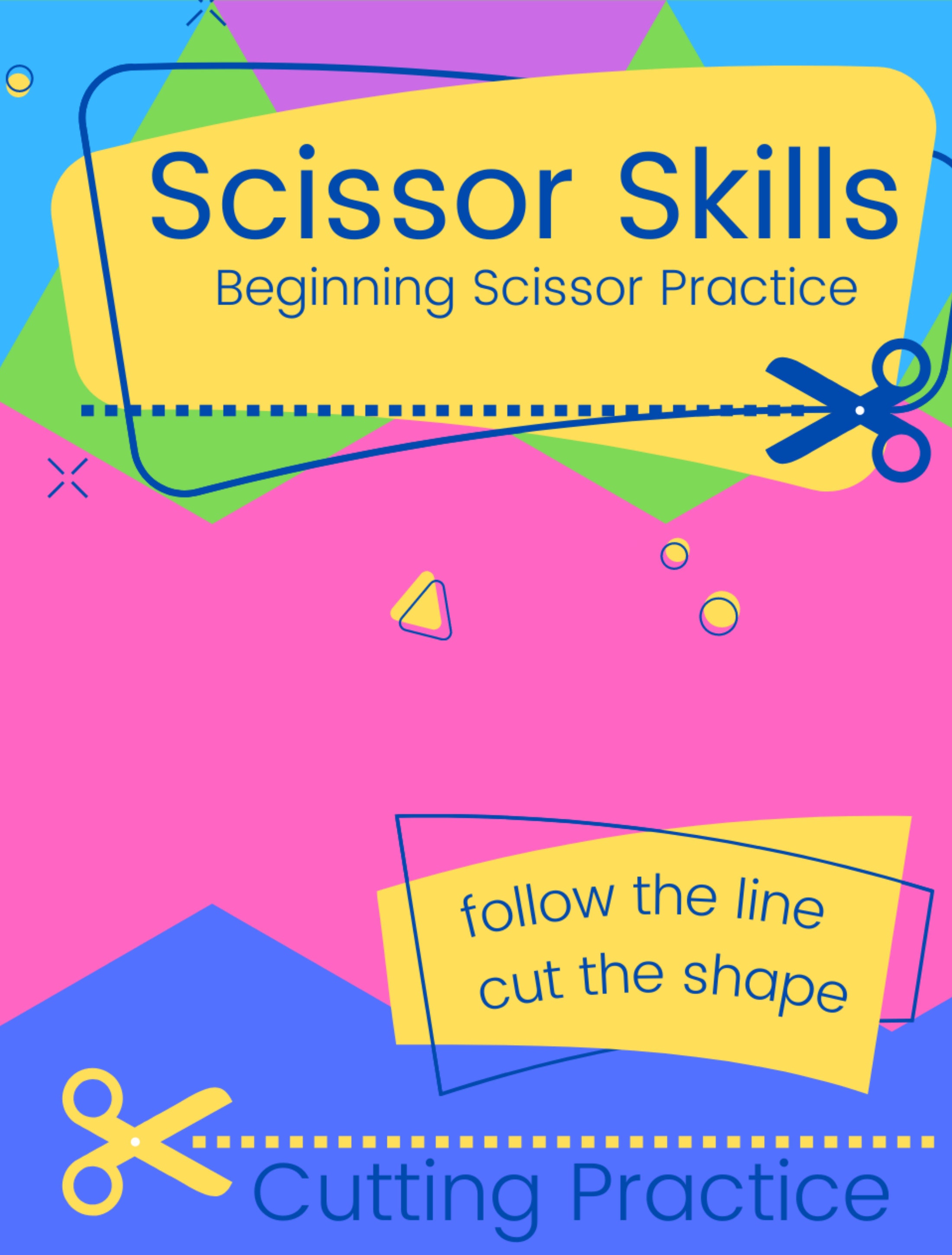 Scissor Skill Development Checklist for Ages 2-6