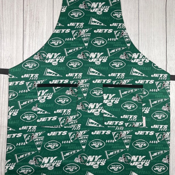 Football handmade child and adult size apron with pockets