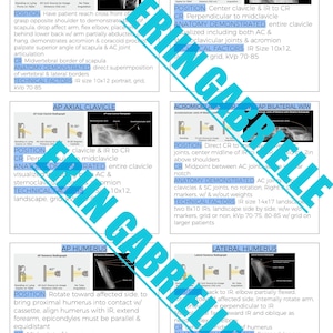 X-ray notes Positioning Flashcards