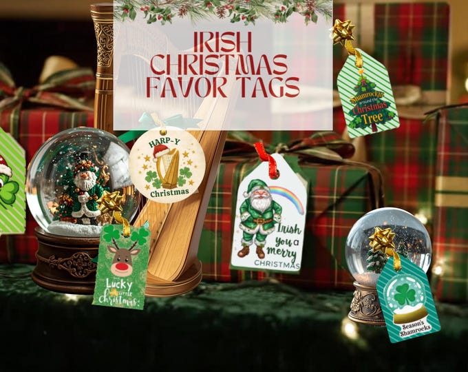 25 Printable Irish Christmas Gift Tags - Bring a Touch of Ireland to Your Gifts