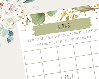 Bridal Shower Bingo Printable