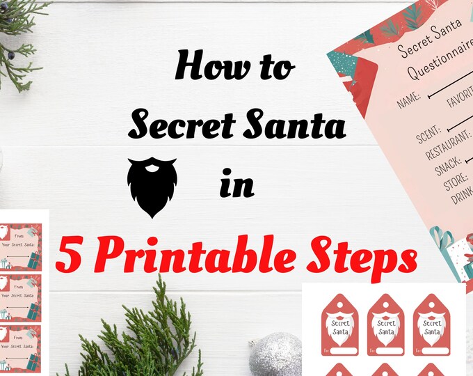 Ultimate Secret Santa Bundle: Printable Party Host Kit