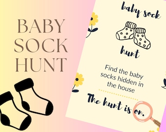 Baby Sock Hunt Printable Game