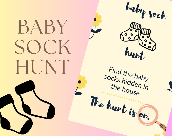 Baby Sock Hunt Printable Game