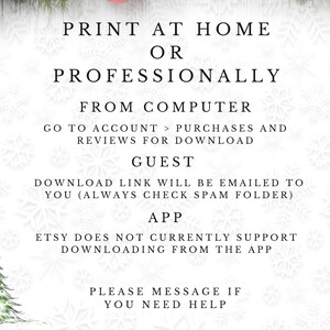 Secret Santa Printable Favor Tag for Christmas Parties image 3