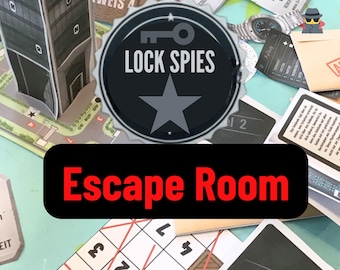 Lock Spies: Printable Escape Room Adventure – Spy Mission Game Kit