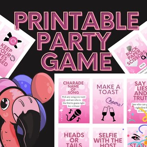 Flamingo Party Wowzy Cards for Hen Parties | Birthdays | Adult Dinner Parties