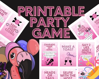Flamingo Party Wowzy Cards for Hen Parties | Birthdays | Adult Dinner Parties
