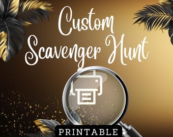 Custom Scavenger Hunt Game – Perfect for Parties, Showers & Corporate Events!