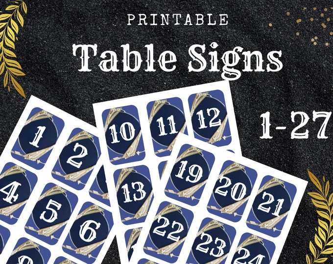 Printable Table Signs suitable for any occasion