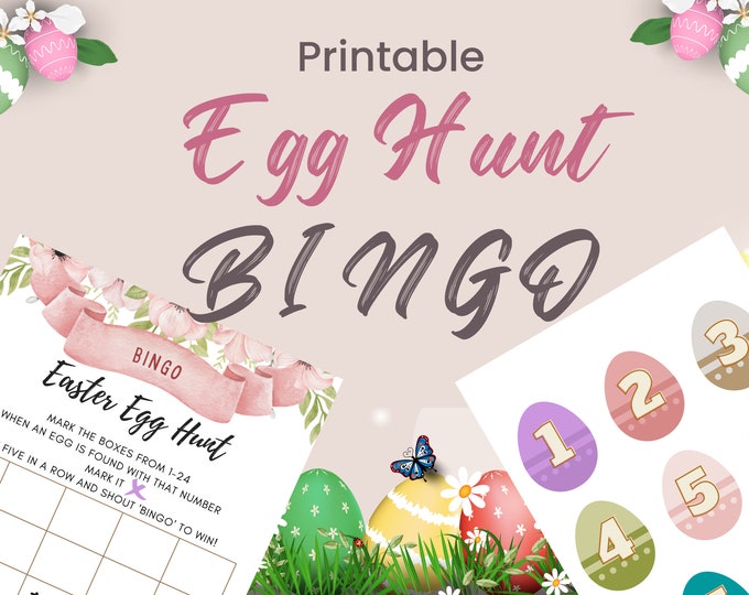 Egg Hunt Bingo Printable Game