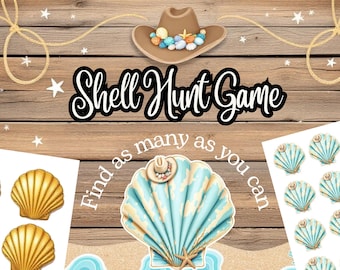 Seashell Hunt Printable Coastal Cowgirl Game