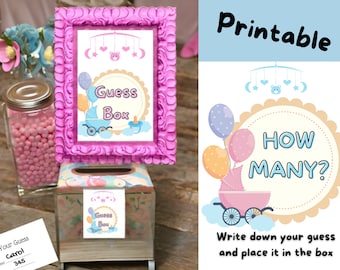 Sweet Baby Shower Fun: Guess How Many Candies Printable Game
