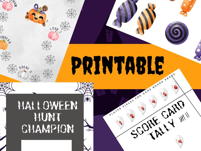 Halloween Candy Hunt Printable Game - Etsy