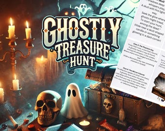 Ghost Themed Treasure Scavenger Hunt Printable Game