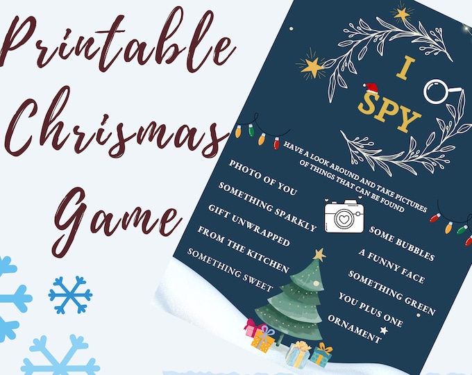 Printable I Spy Christmas Game