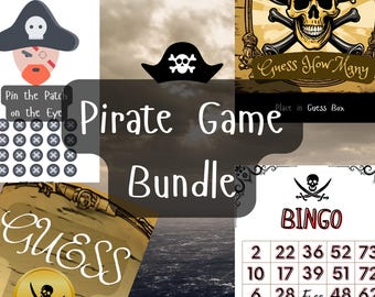 Pirate Party Printable Game Bundle – 10 Swashbuckling Games