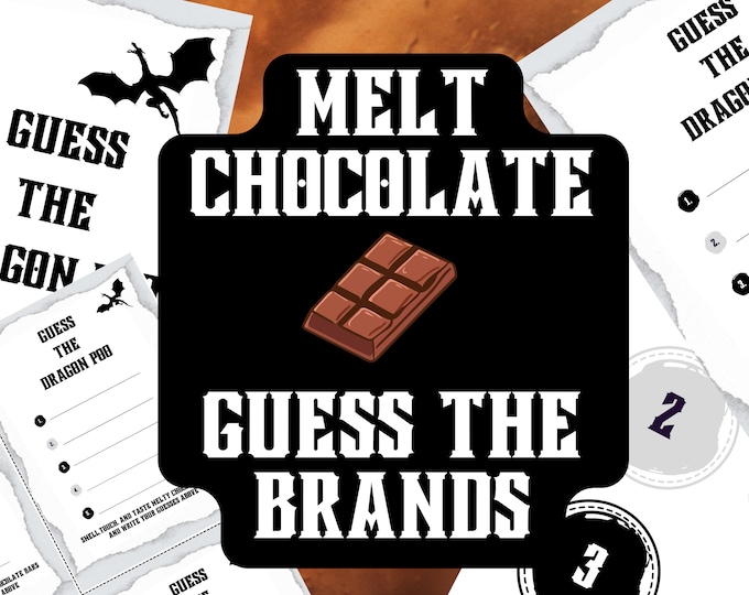 Dragon Poo Chocolate Guessing Game - Printable Party Activity