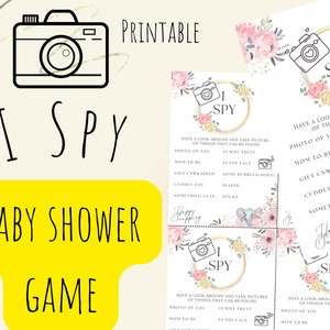 Baby Shower I Spy Printable Game